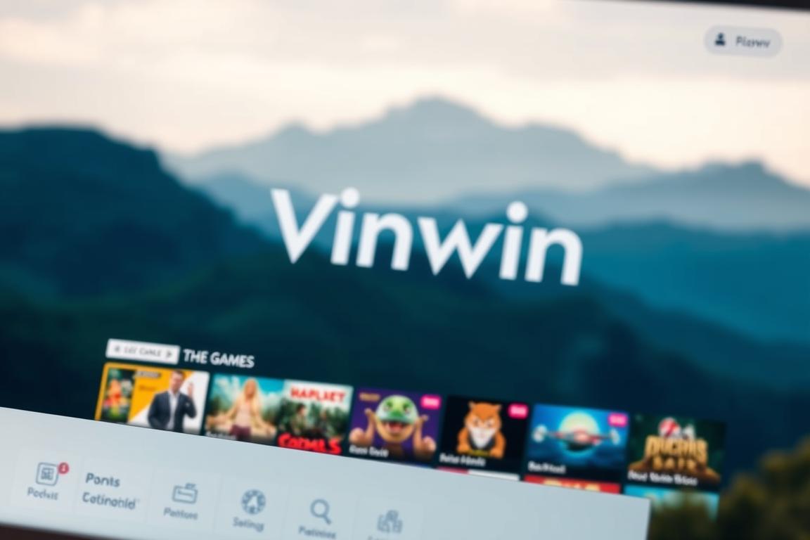 giao diện cổng game Vinwin